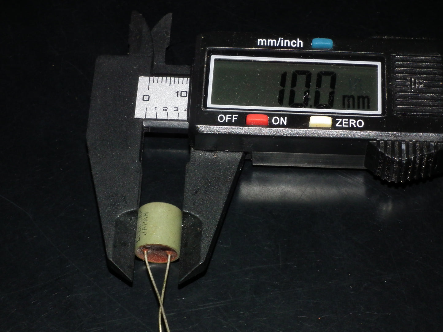 Two (2 pcs) Vintage NOS Capacitors Elecap Japan 10uF 50V