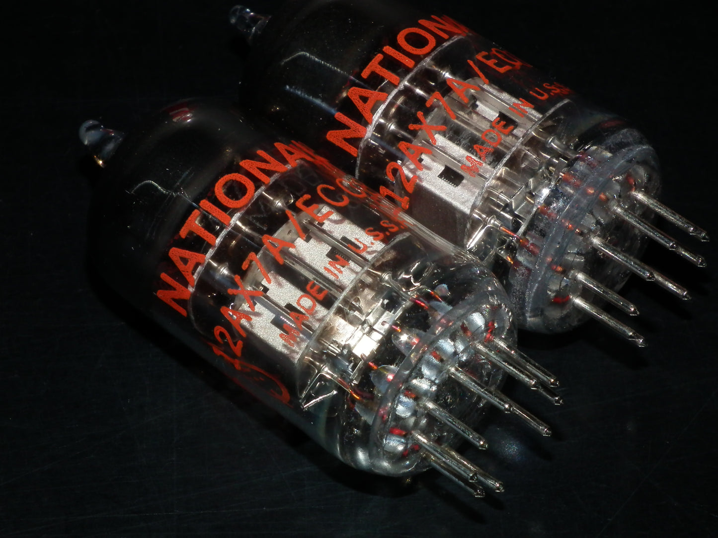 Platinum Matched Pair (2 tubes) 12AX7A National Electronics ECC83