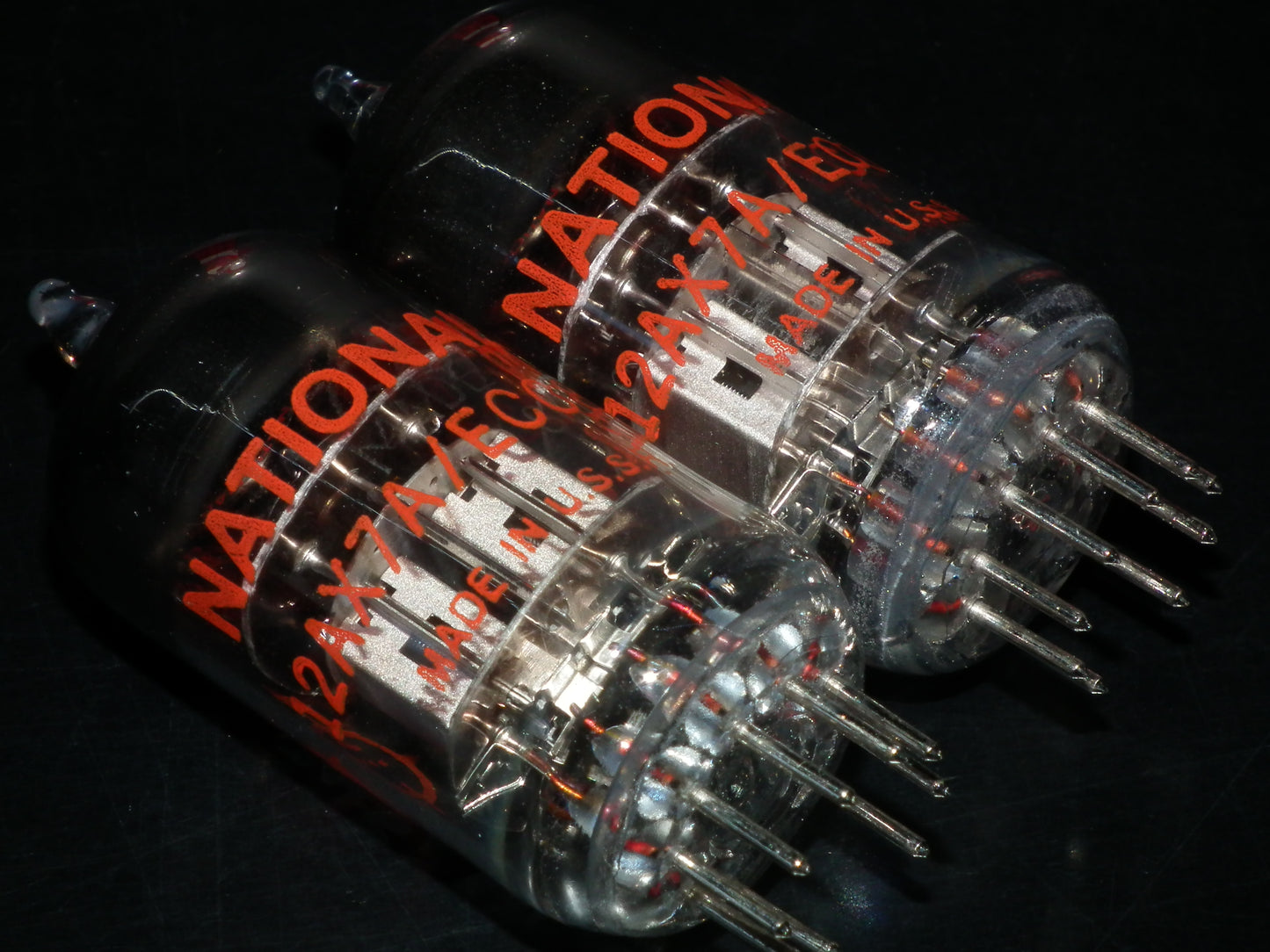 Platinum Matched Pair (2 tubes) 12AX7A National Electronics ECC83