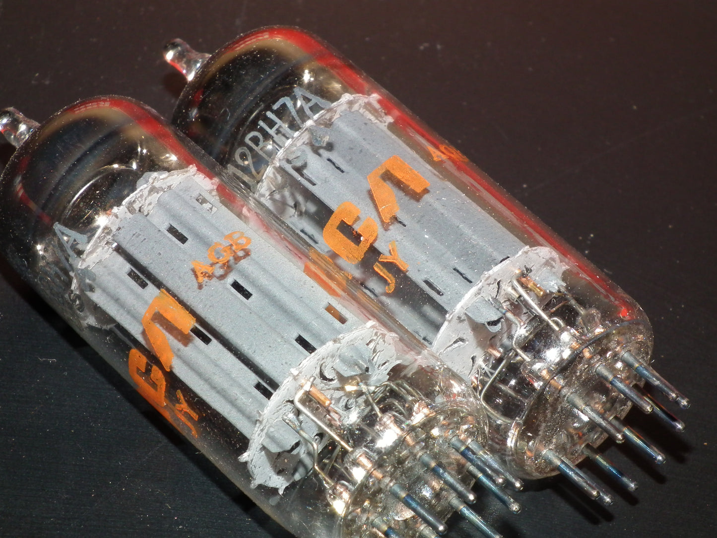 12BH7A RCA Matched Pair NOS NIB Low Noise The Same Codes