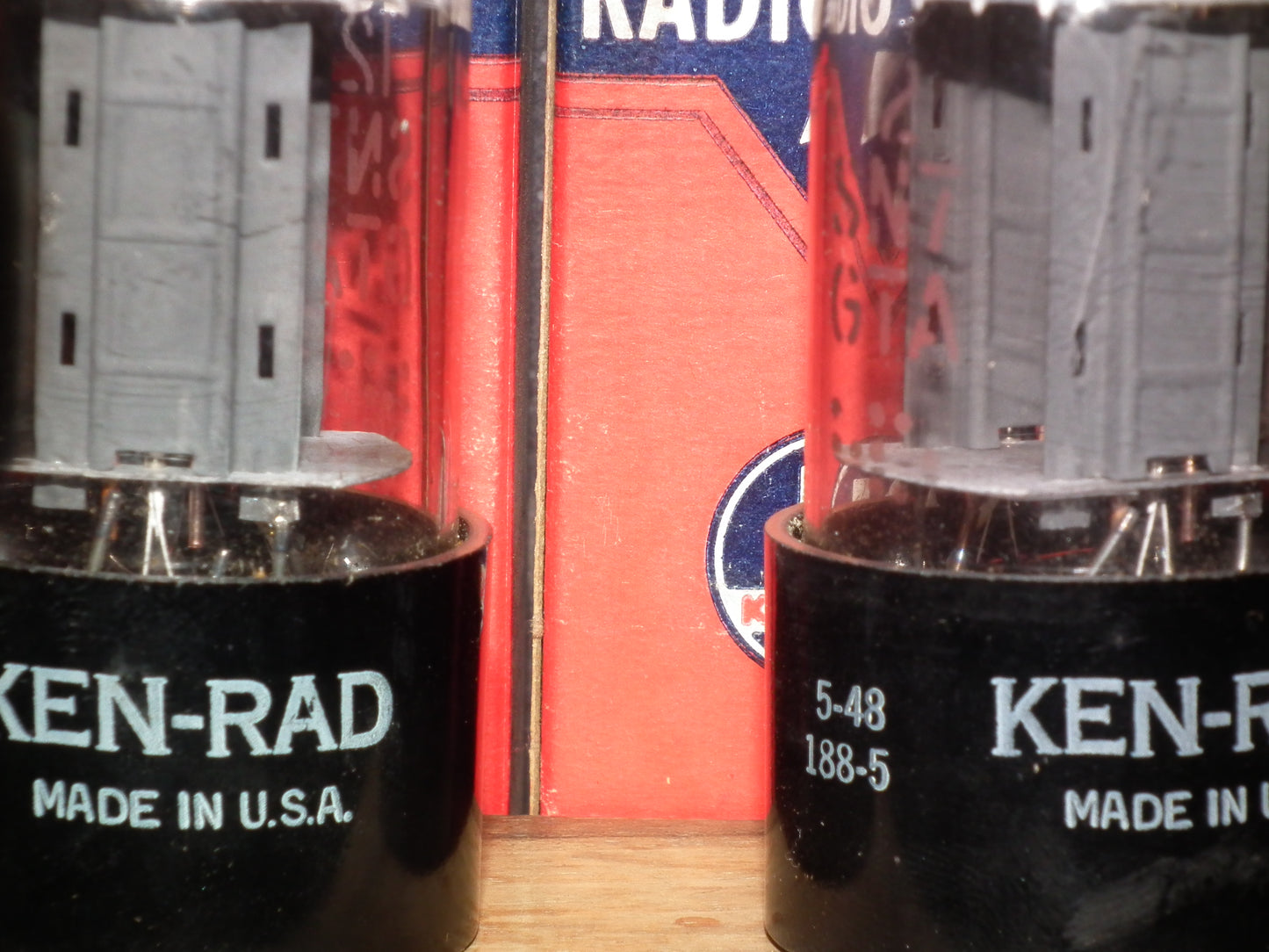 Matched Pair 12SN7GTA KEN-RAD NOS NIB Side D GETTER Gray Coated