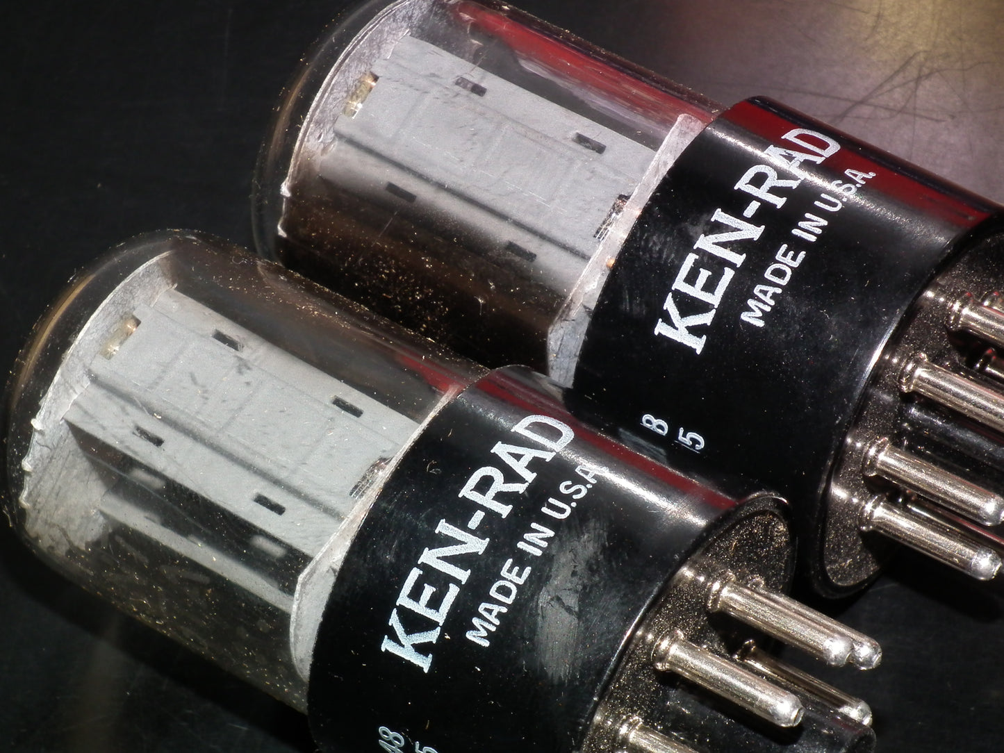 Matched Pair 12SN7GTA KEN-RAD NOS NIB Side D GETTER Gray Coated