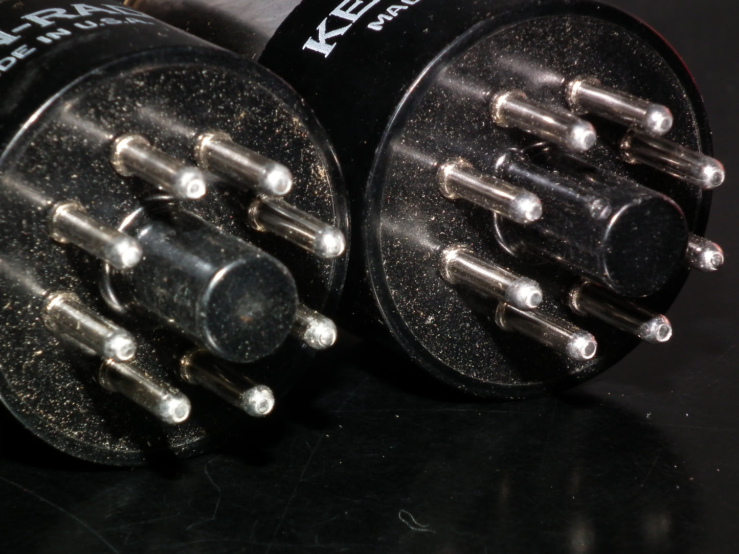 Matched Pair 12SN7GTA KEN-RAD NOS NIB Side D GETTER Gray Coated