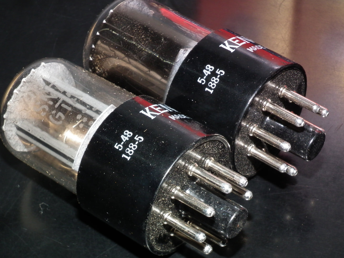 Matched Pair 12SN7GTA KEN-RAD NOS NIB Side D GETTER Gray Coated