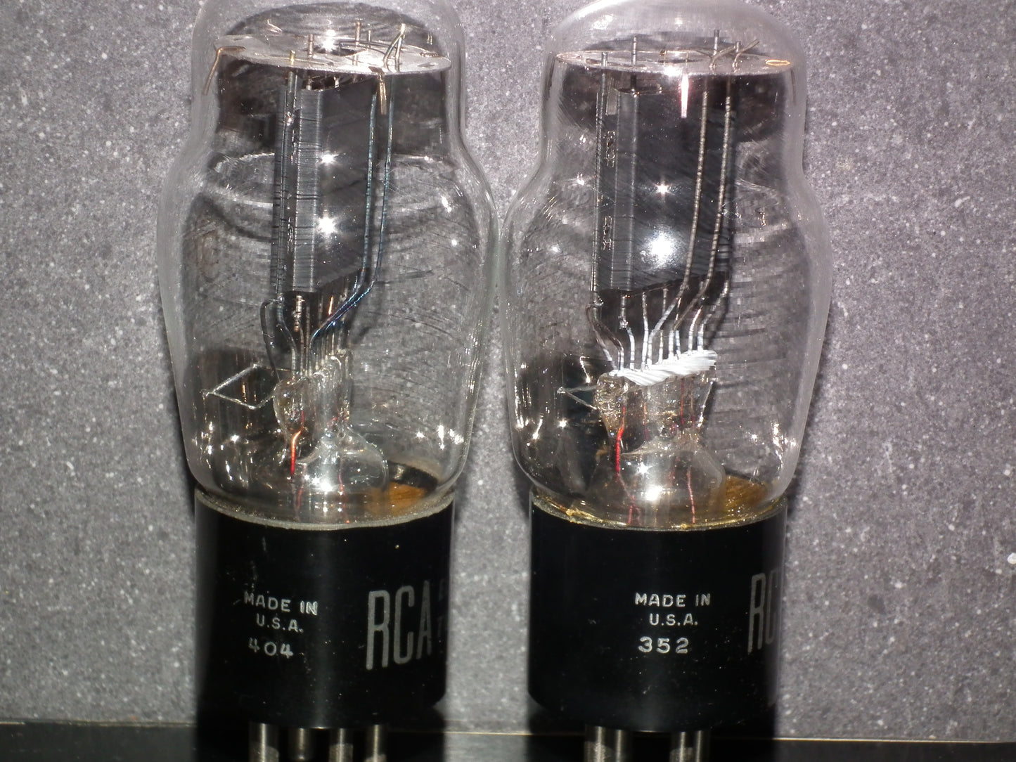 Platinum Matched Pair (2 tubes) 45 RCA NOS Old type D getter