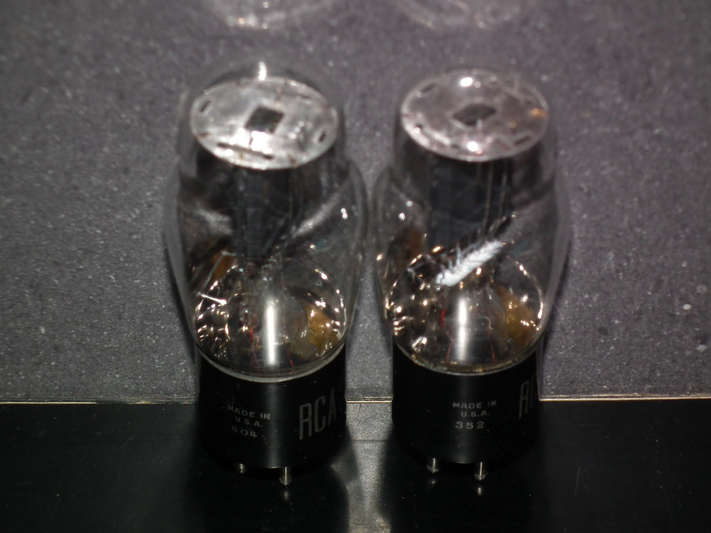 Platinum Matched Pair (2 tubes) 45 RCA NOS Old type D getter