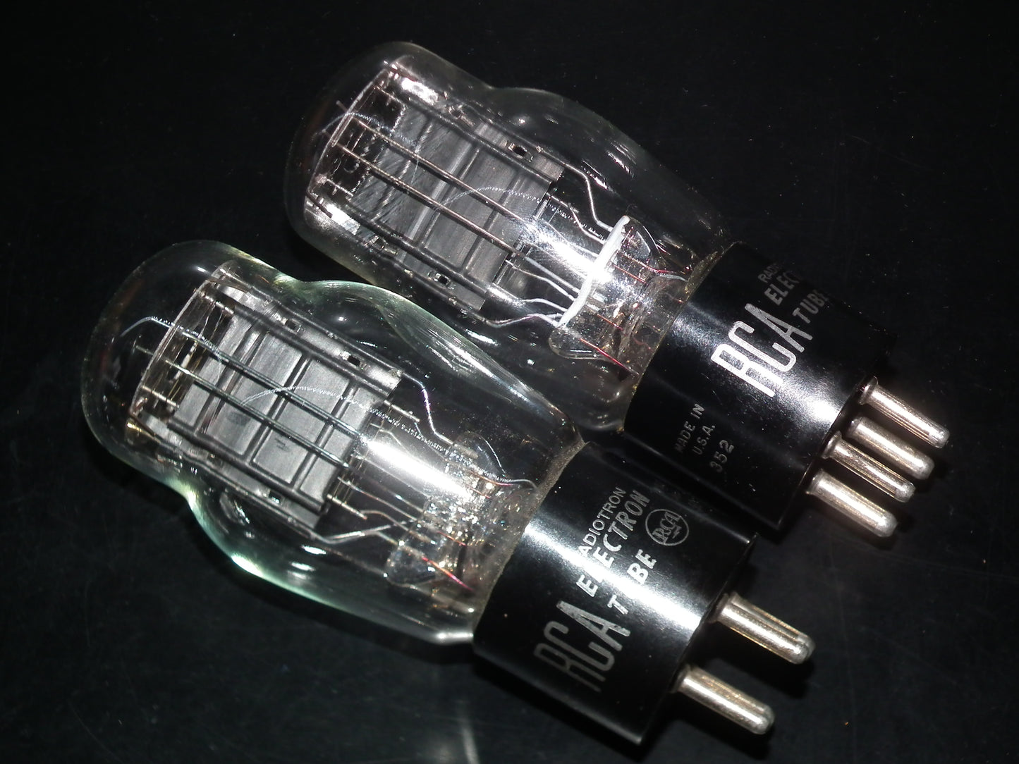 Platinum Matched Pair (2 tubes) 45 RCA NOS Old type D getter