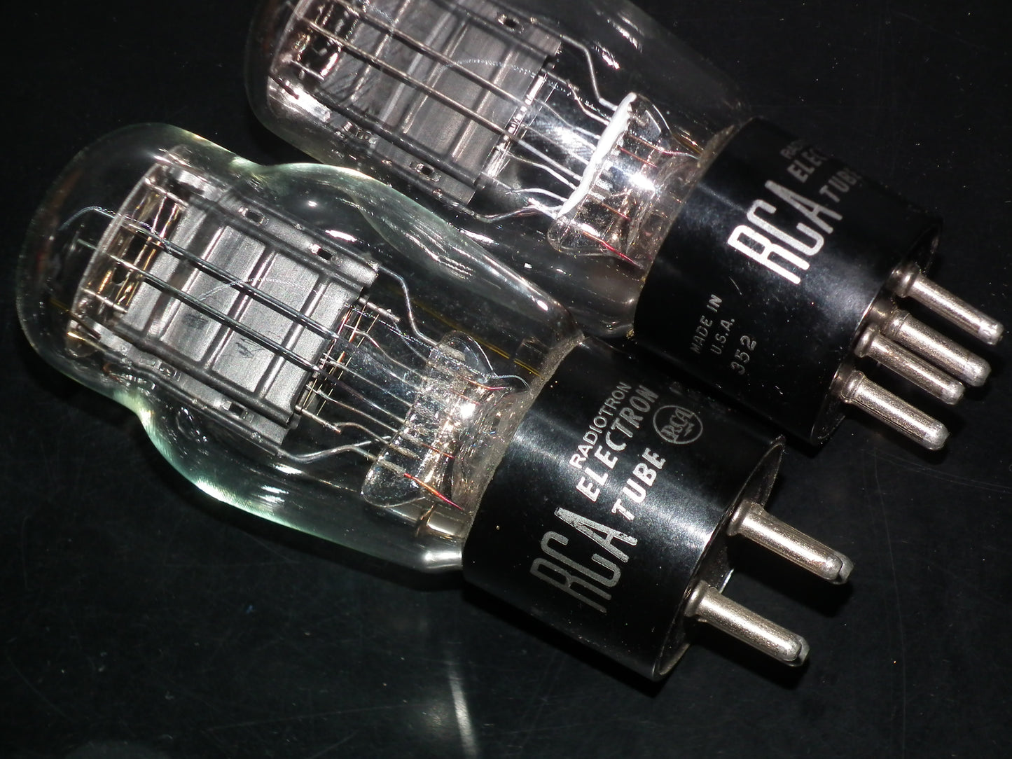 Platinum Matched Pair (2 tubes) 45 RCA NOS Old type D getter