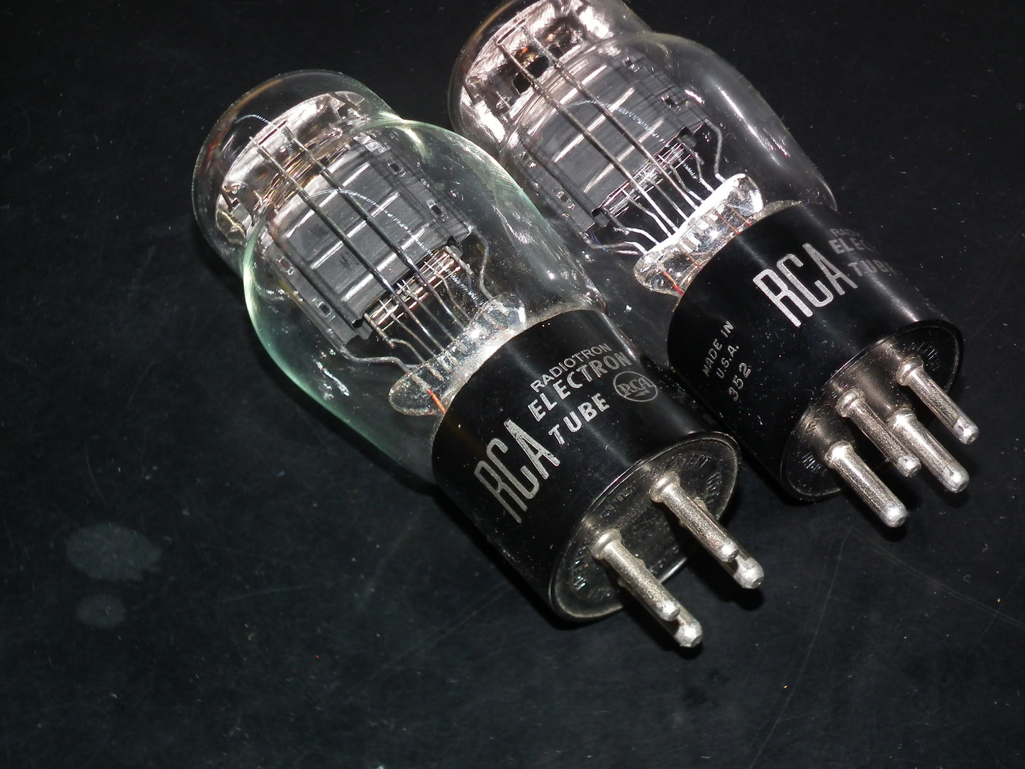 Platinum Matched Pair (2 tubes) 45 RCA NOS Old type D getter