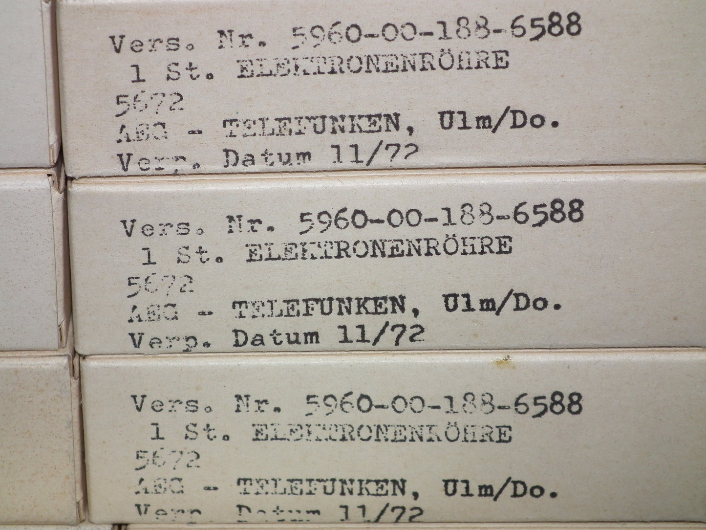 5672 Telefunken NOS NIB Pencil Power Pentode (1 pcs) CV2238