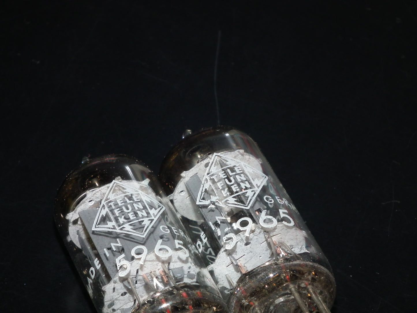 Platinum Matched Pair 5965 Telefunken E180CC EXTREMELY RARE GRAY FLANGES DB Ulm
