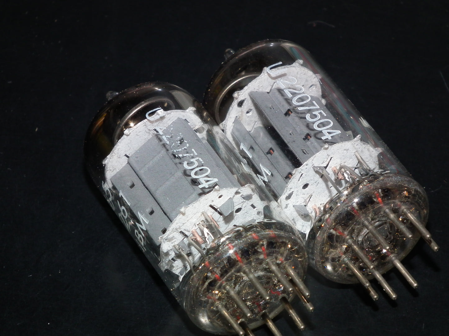 Platinum Matched Pair 5965 Telefunken E180CC EXTREMELY RARE GRAY FLANGES DB Ulm