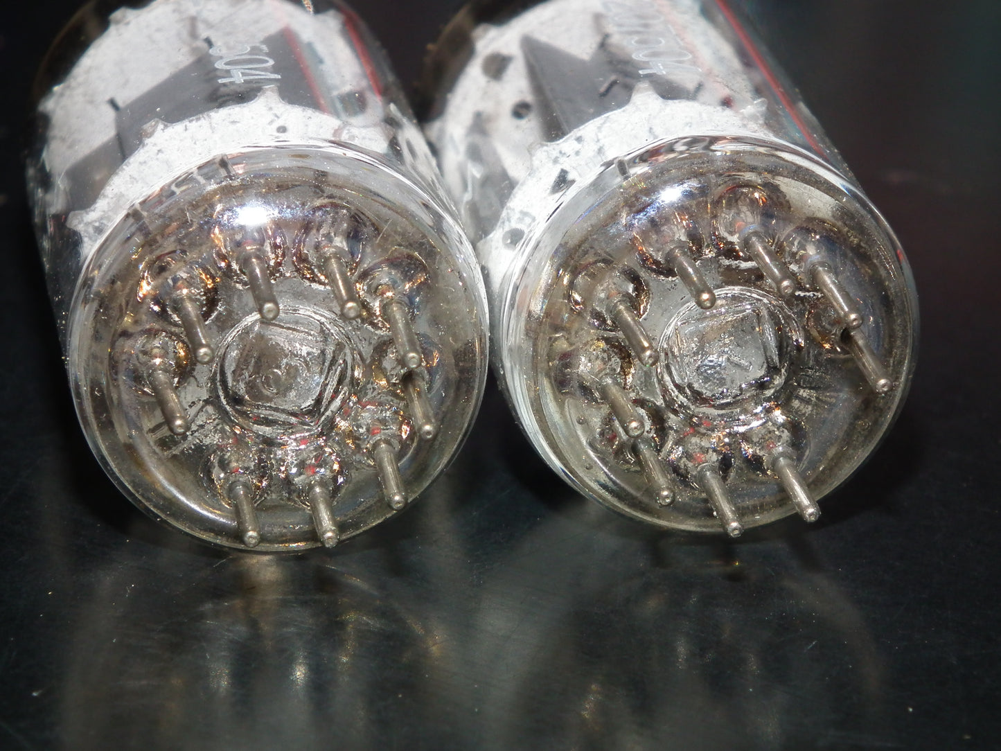 Platinum Matched Pair 5965 Telefunken E180CC EXTREMELY RARE GRAY FLANGES DB Ulm
