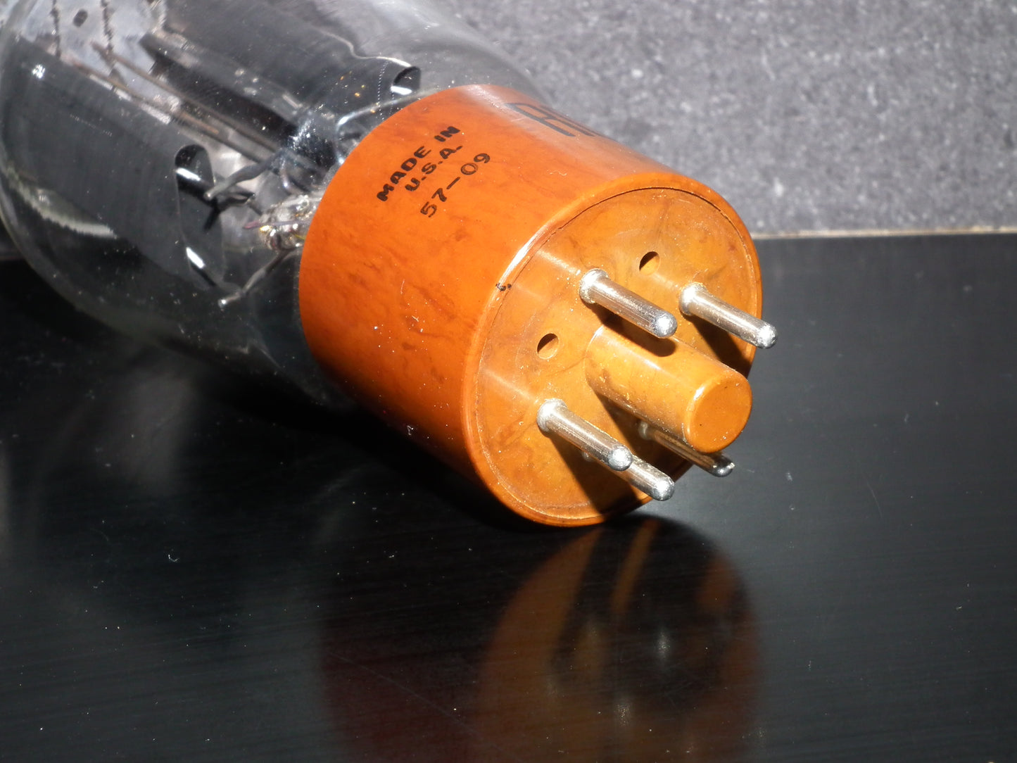 5R4GY RCA NOS D Getter Brown Base JAN Vintage Rectifier Tube