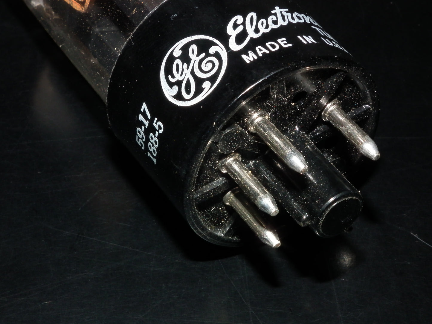5Y3GT GE Vacuum Tube Rectifier NOS NIB Black plates STAMP
