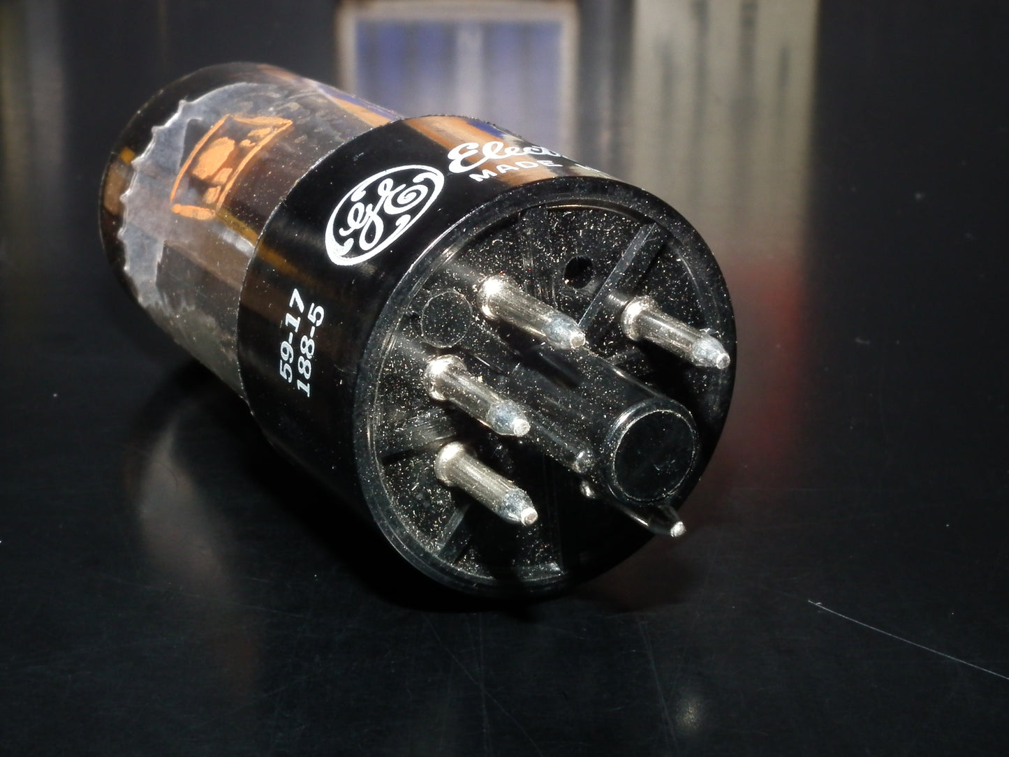 5Y3GT GE Vacuum Tube Rectifier NOS NIB Black plates STAMP