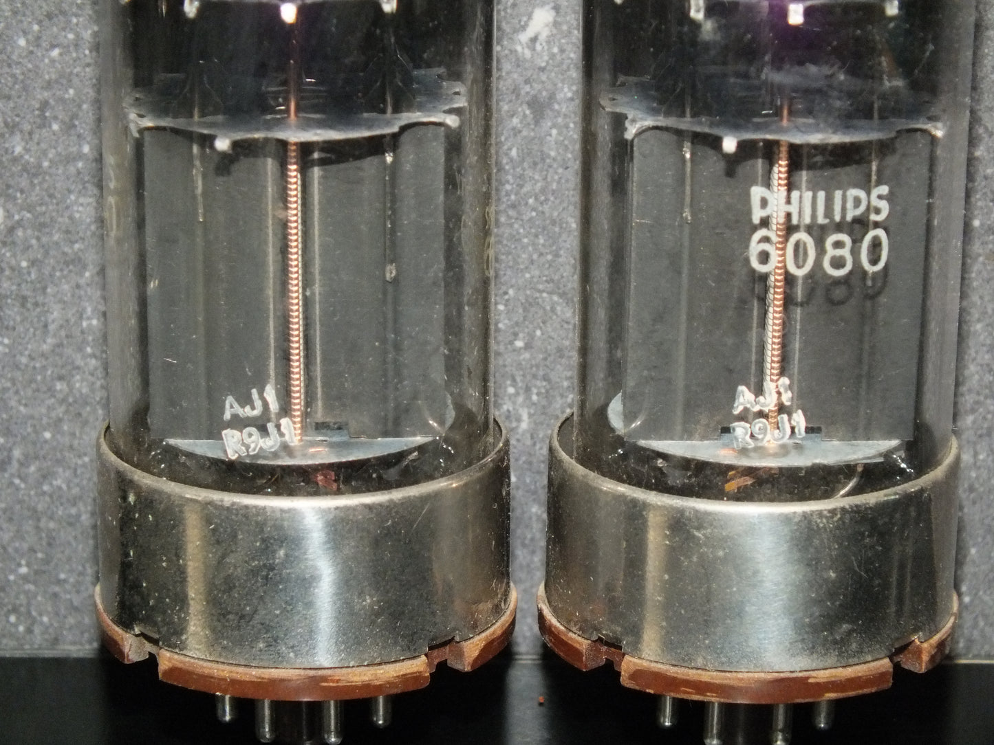 MULLARD 6080 Matched pair SPECIAL QUALITY rebranded Philips Tested