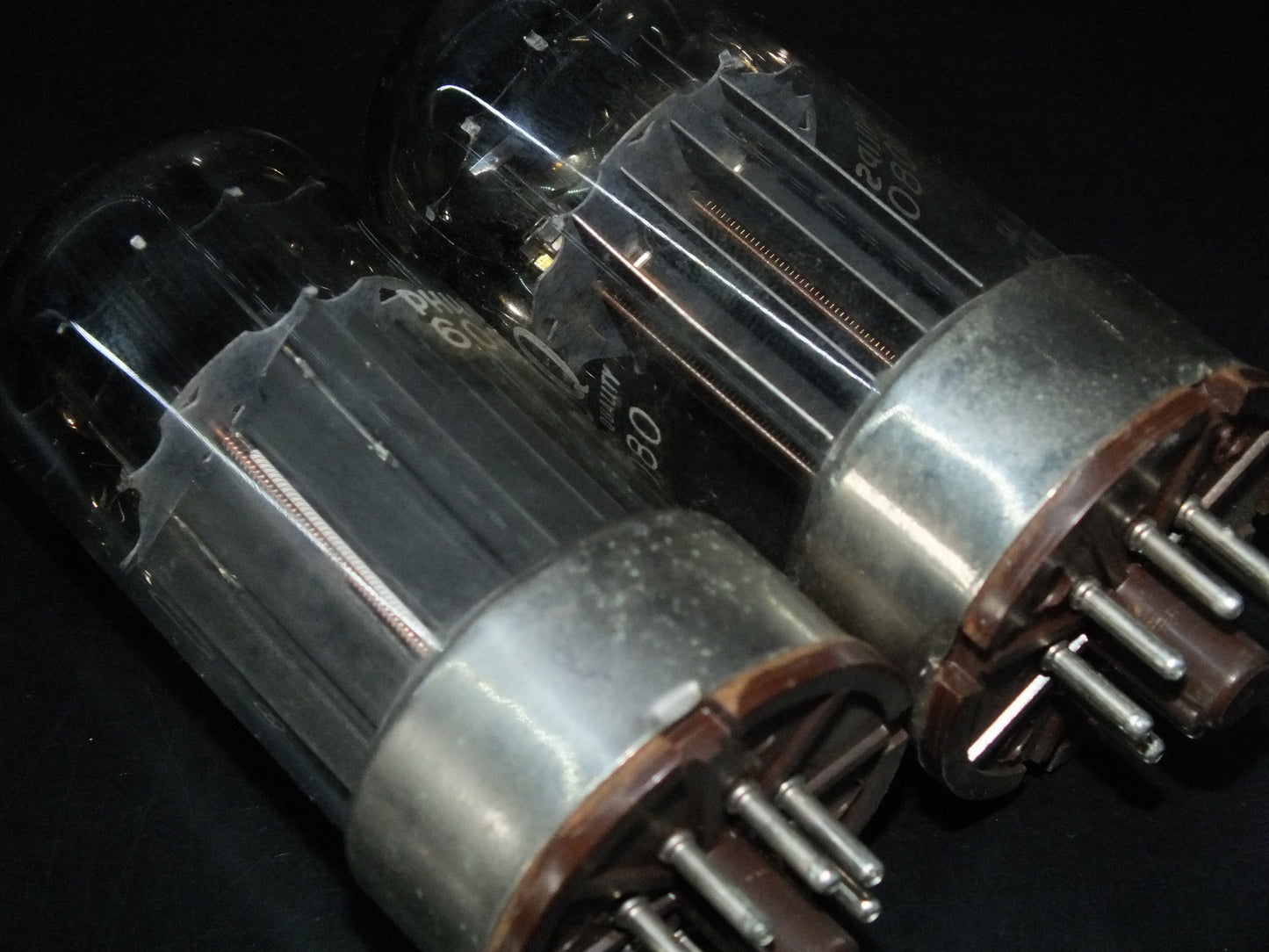 MULLARD 6080 Matched pair SPECIAL QUALITY rebranded Philips Tested