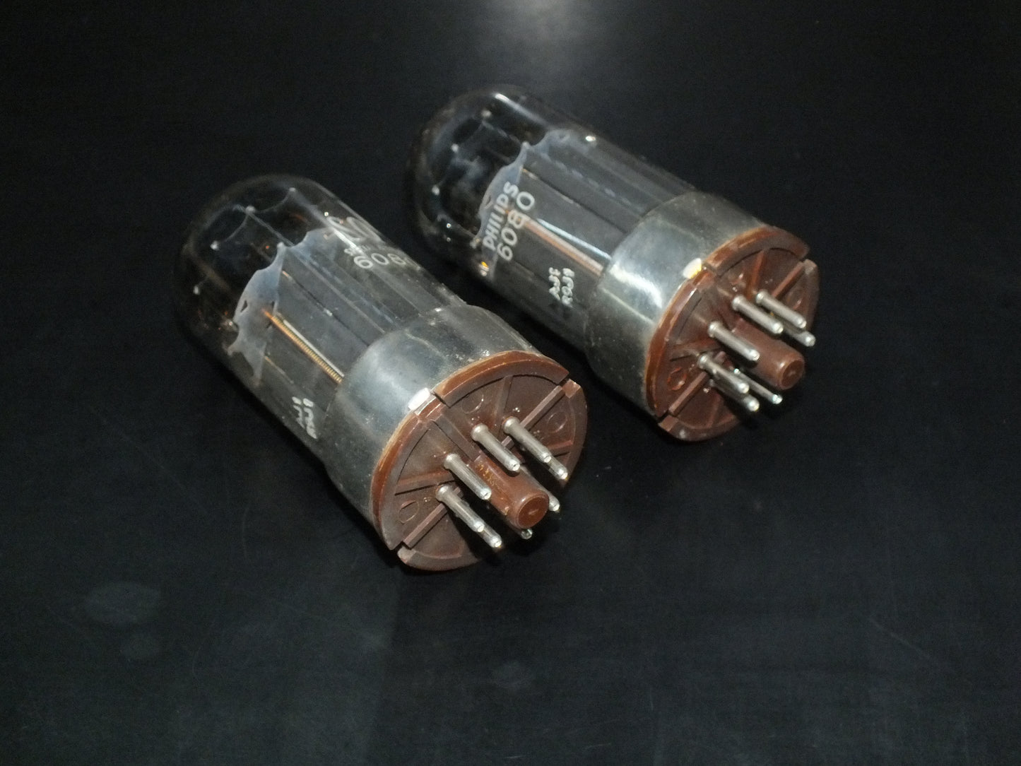 MULLARD 6080 Matched pair SPECIAL QUALITY rebranded Philips Tested