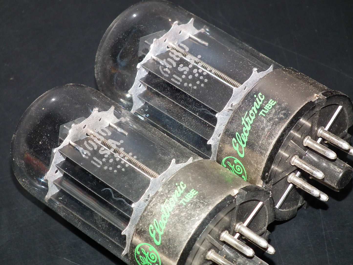 Matched pair 6080 GE General Electric double triode ( 6AS7 5998)