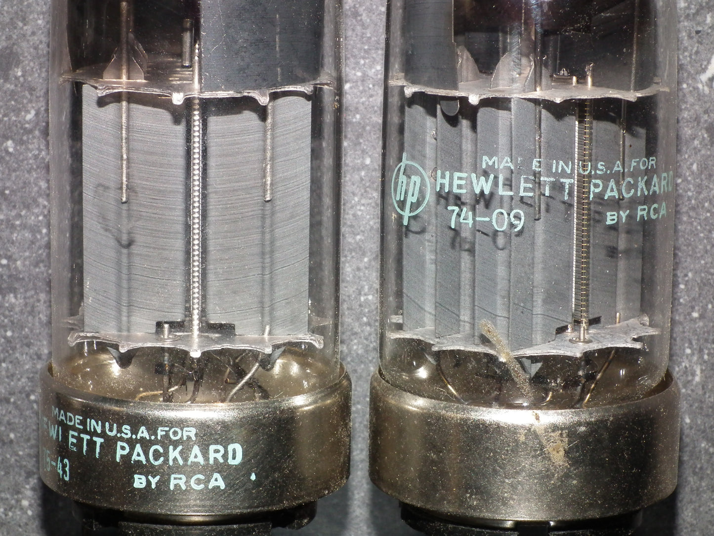 Matched pair HP RCA 6080 double triode ( 6AS7 5998) Triple mica 70s