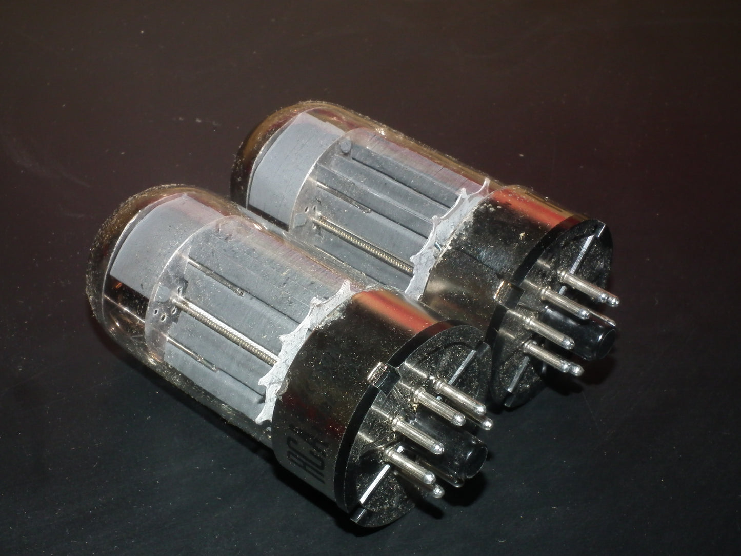 RCA 6080 6AS7 5998 Matched pair NOS, black plates, triple mica