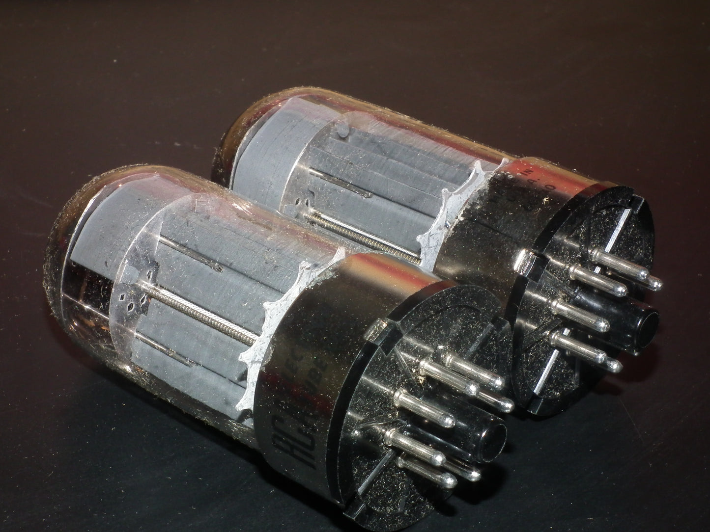 RCA 6080 6AS7 5998 Matched pair NOS, black plates, triple mica