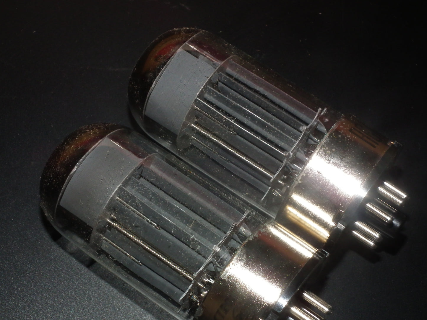 RCA 6080 6AS7 5998 Matched pair NOS, black plates, triple mica