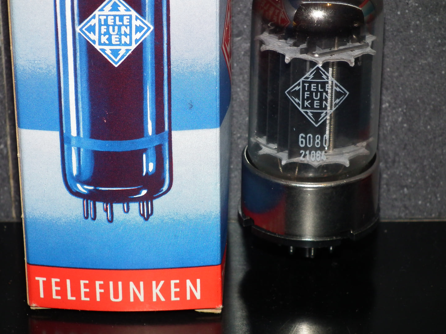 Telefunken 6080/6AS7/5998 black plates tube (NOS NIB)