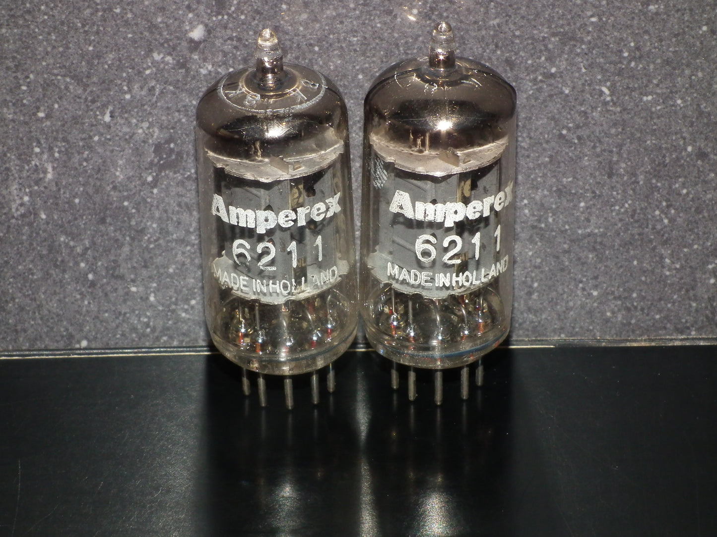 Platinum Matched Pair 6211 AMPEREX ~ECC82 Tested NOS Welded Anodes ECC802S