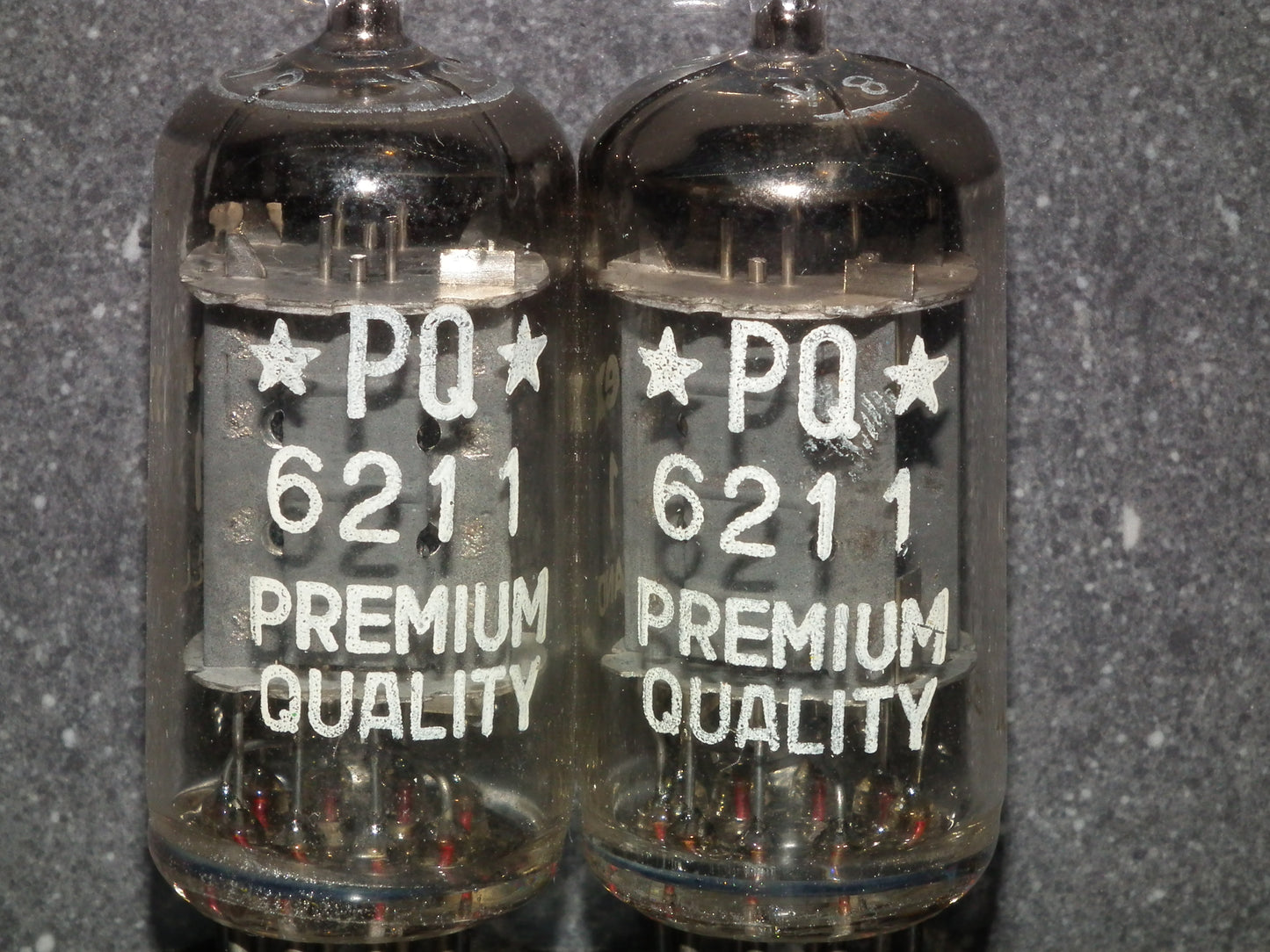 Platinum Matched Pair 6211 AMPEREX ~ECC82 Tested NOS Welded Anodes ECC802S
