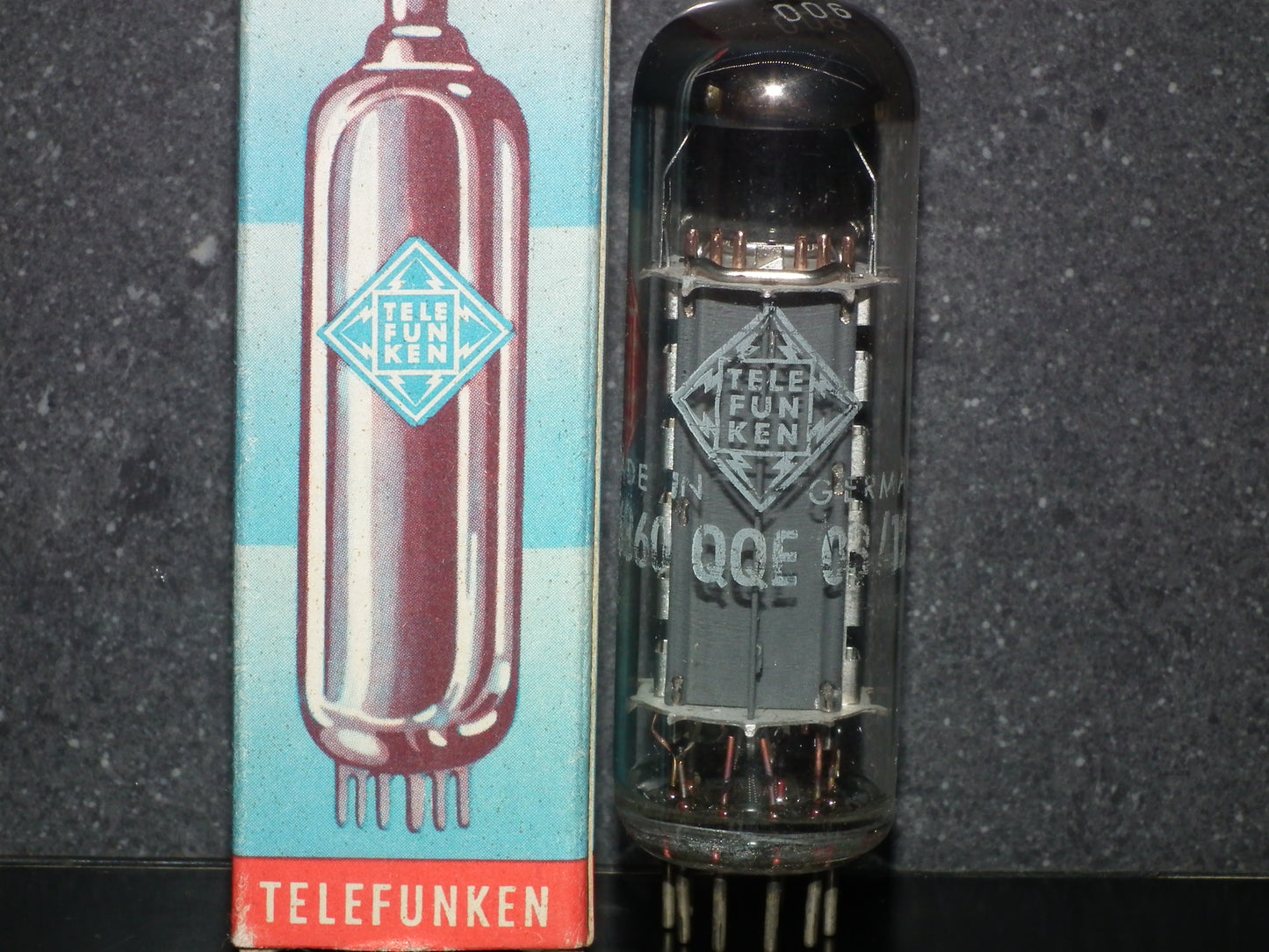 6360 TELEFUNKEN NOS NIB QQE03/12 Diamond Bottom