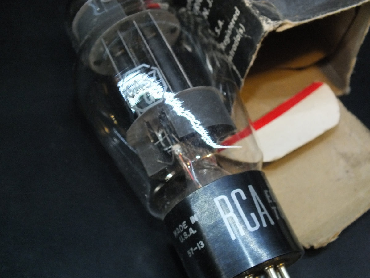 6AS7G RCA 6080 NOS NIB Old Type Coke Bottle Square Getter 1957