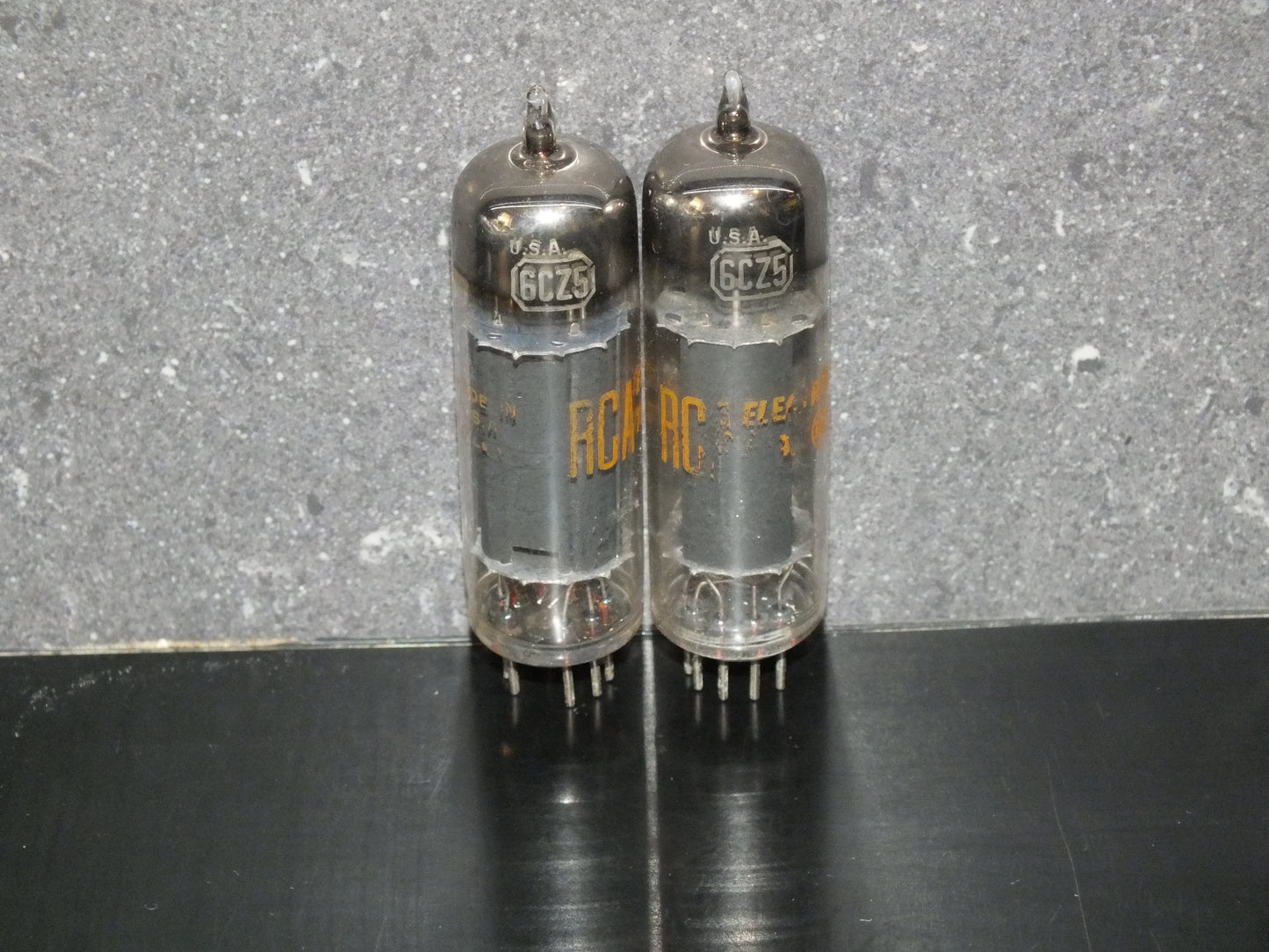 6CZ5 RCA NOS Vacuum tube Black Anodes