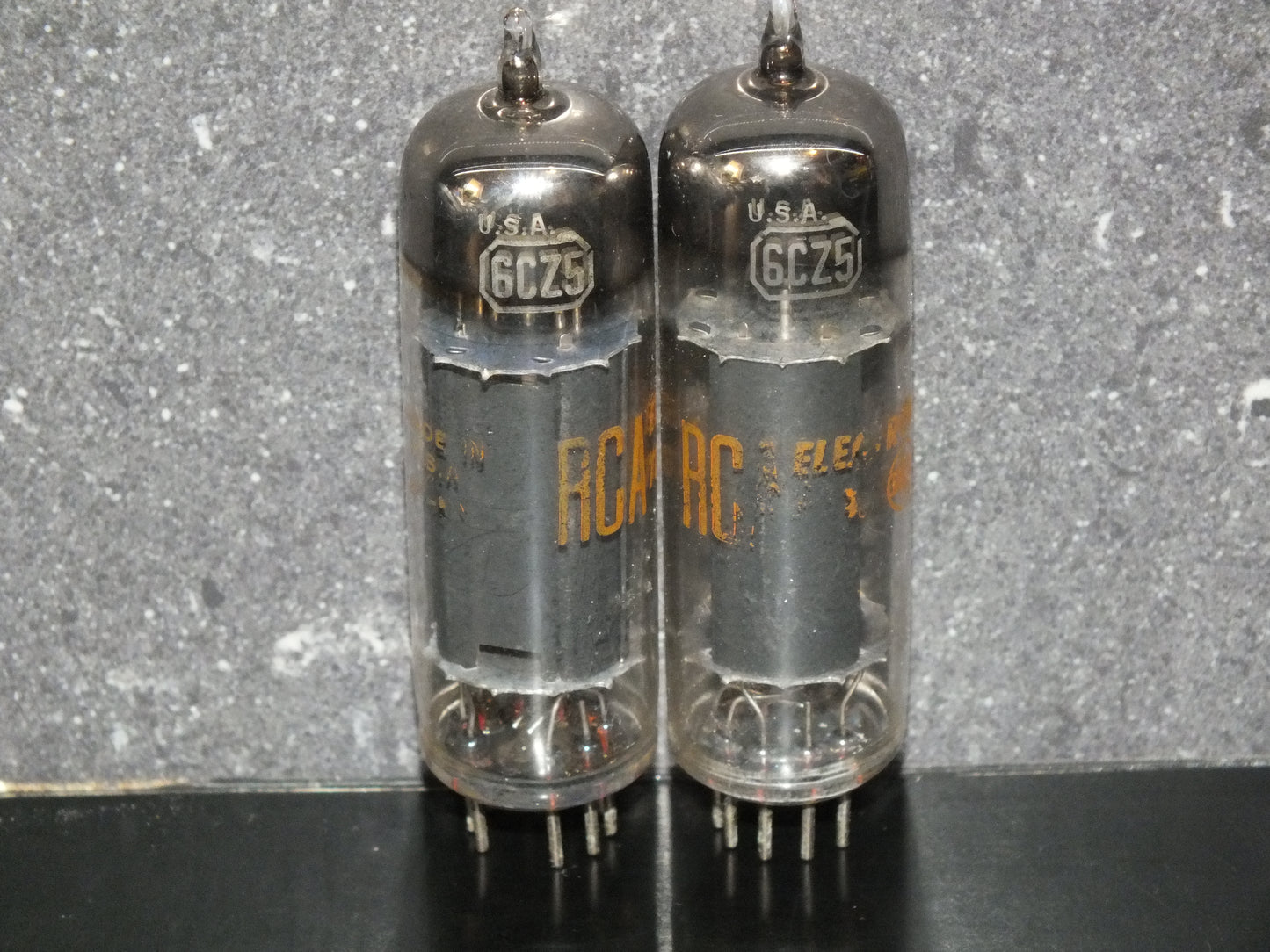 6CZ5 RCA NOS Vacuum tube Black Anodes