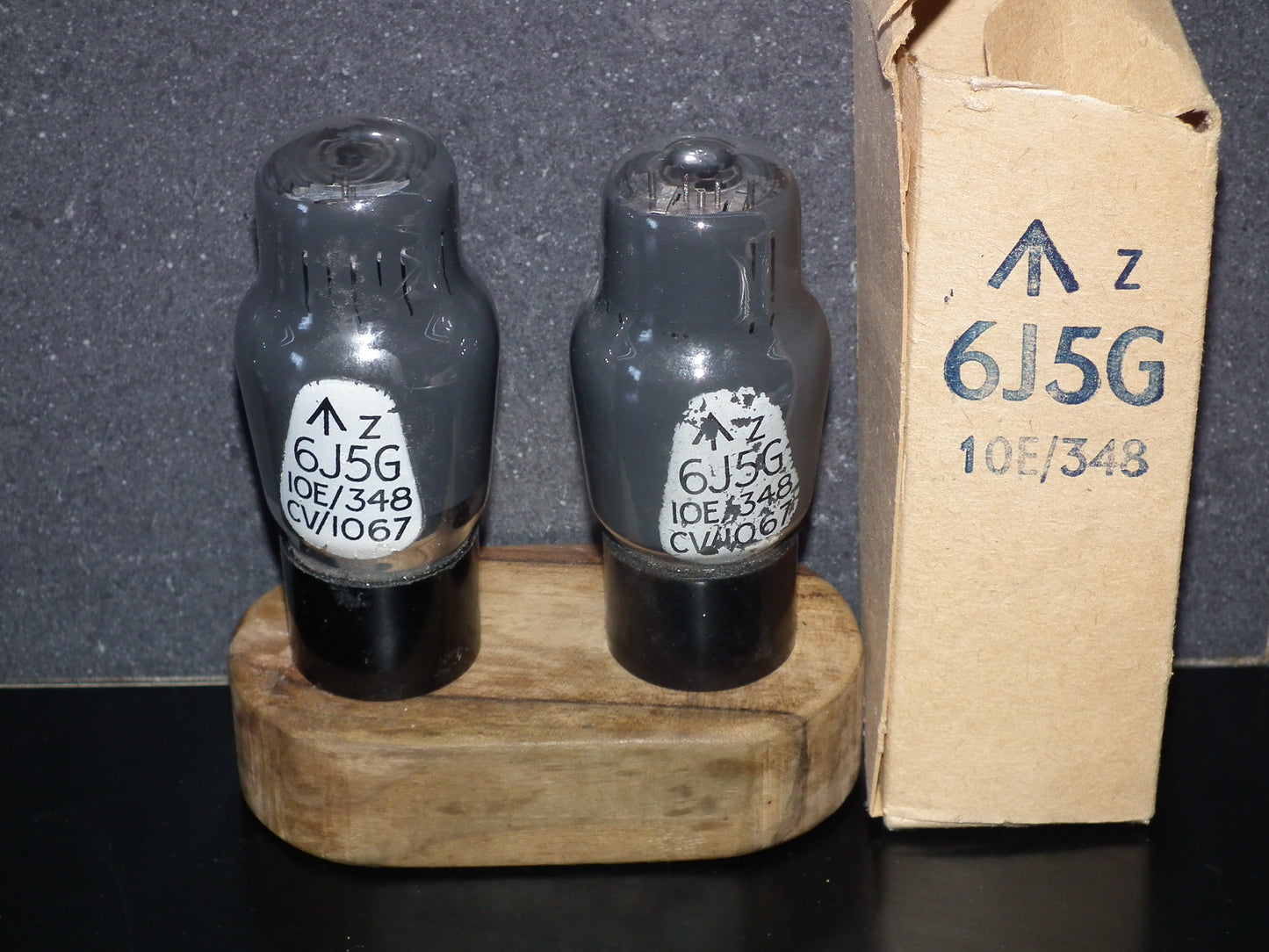 Platinum Matched Pair 6J5G GEC UK NOS Gray Coated CV1067
