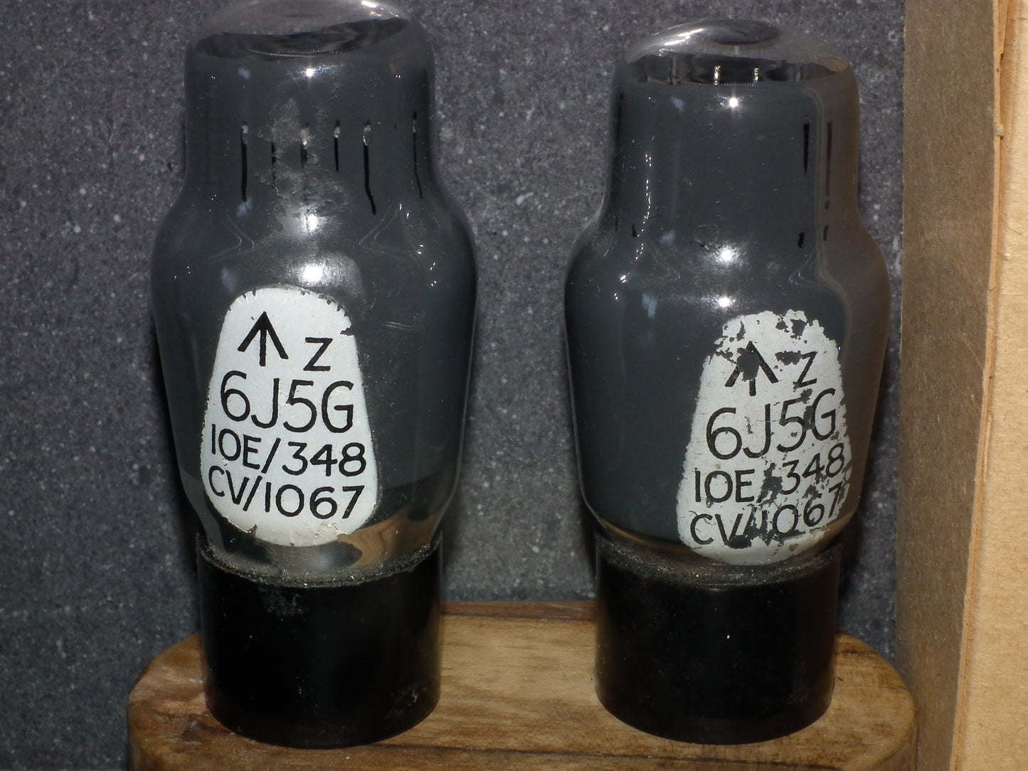 Platinum Matched Pair 6J5G GEC UK NOS Gray Coated CV1067