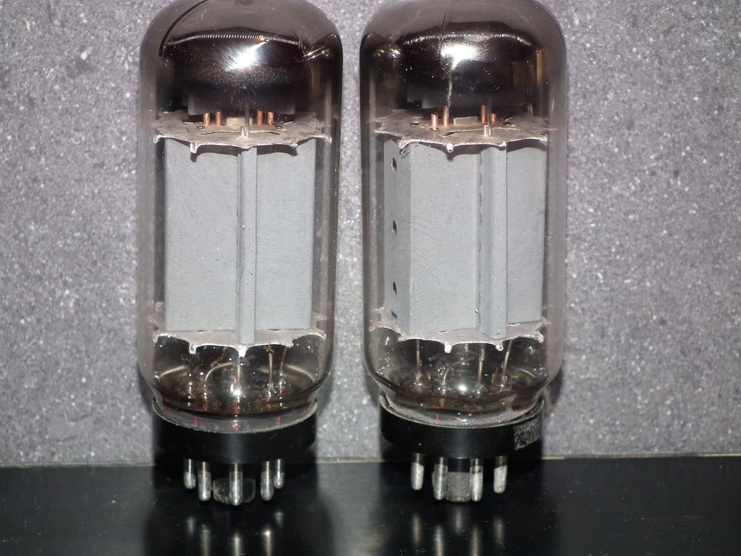 6L6GC EI Yugoslavia Platinum Matched Pair NOS Welded Anodes