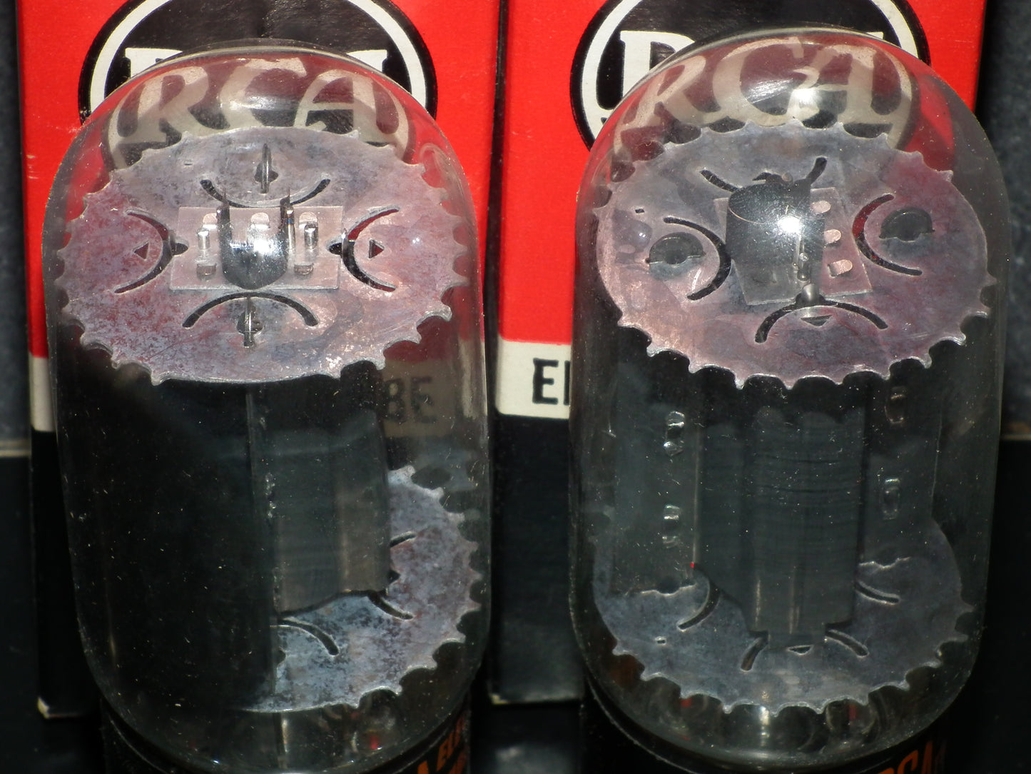6L6GC RCA Platinum Matched Pair NOS NIB Holy Grail 6L6 Black Plates