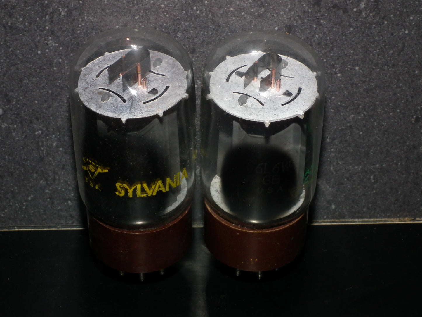 6L6WGB Sylvania USA Matched Pair Tested NOS