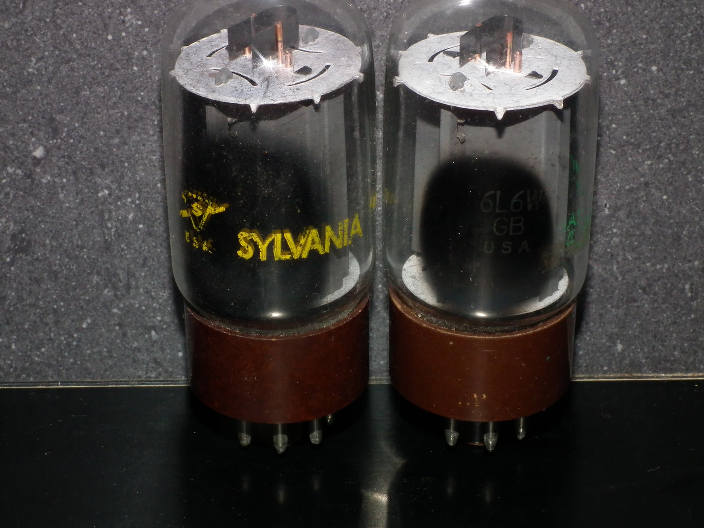 6L6WGB Sylvania USA Matched Pair Tested NOS