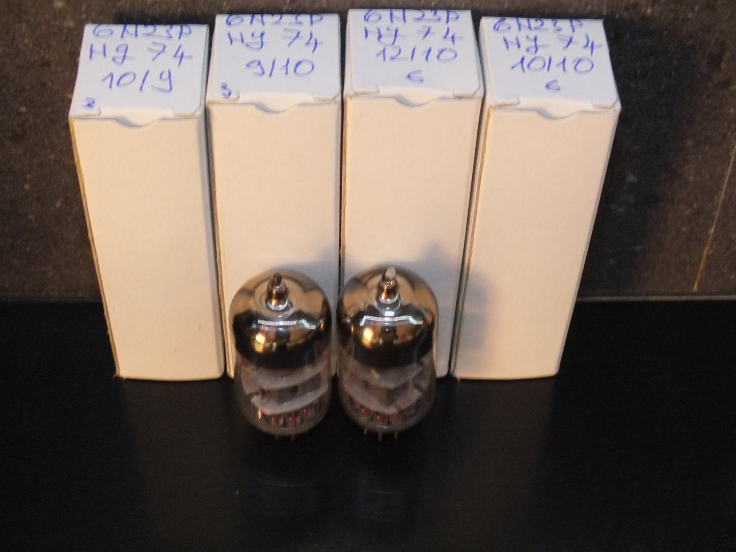 6N23P Reflektor Holy Grail 1974 SWGP Silver Shields Pair Tested 65-70% Perfect
