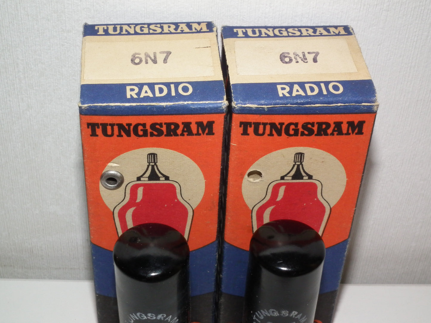 6N7 British Tungsram NOS NIB Matched Pair