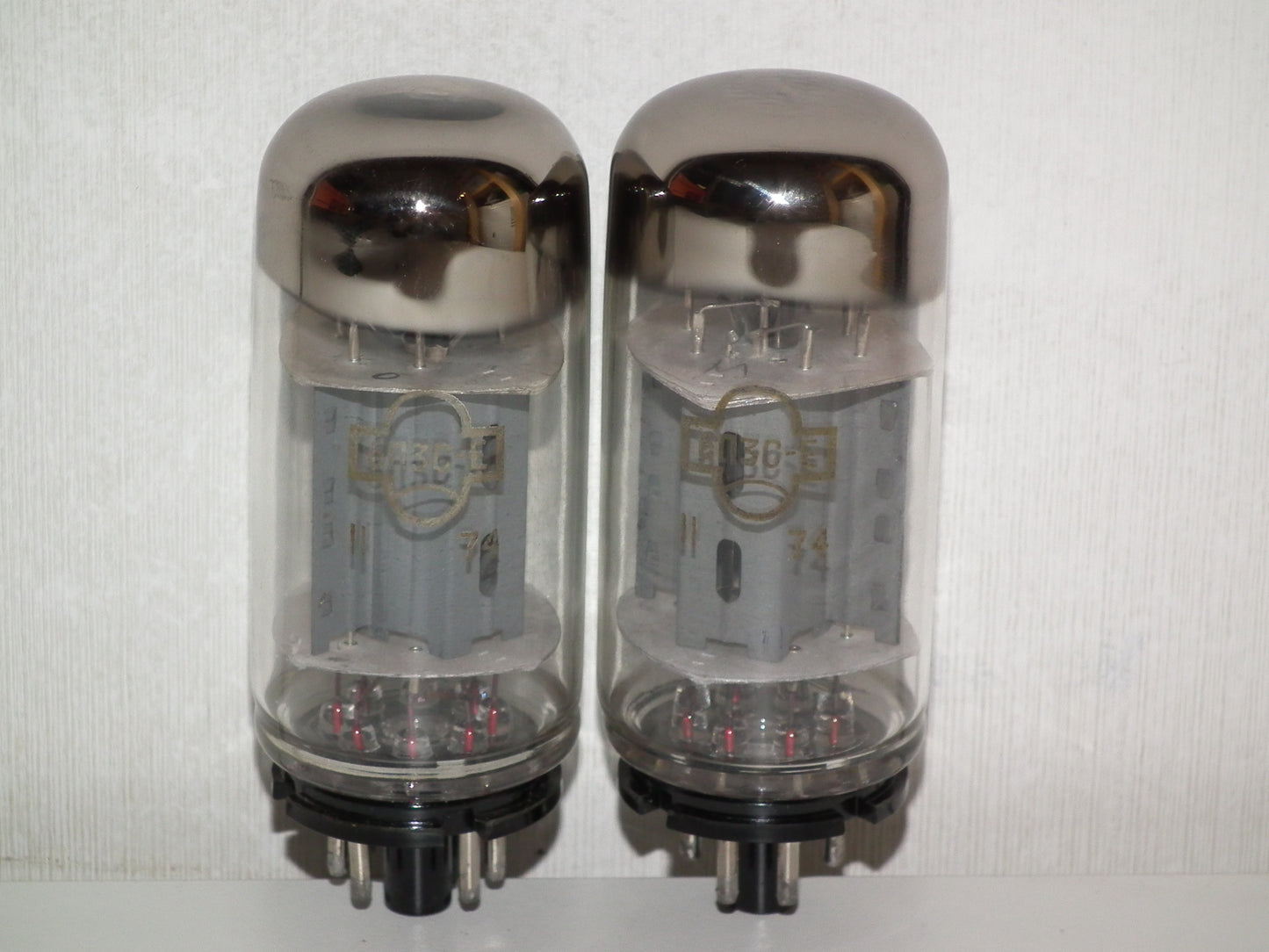 6P3S-E Reflektor 6L6GC USSR NOS Platinum Matched Pair 2 pcs