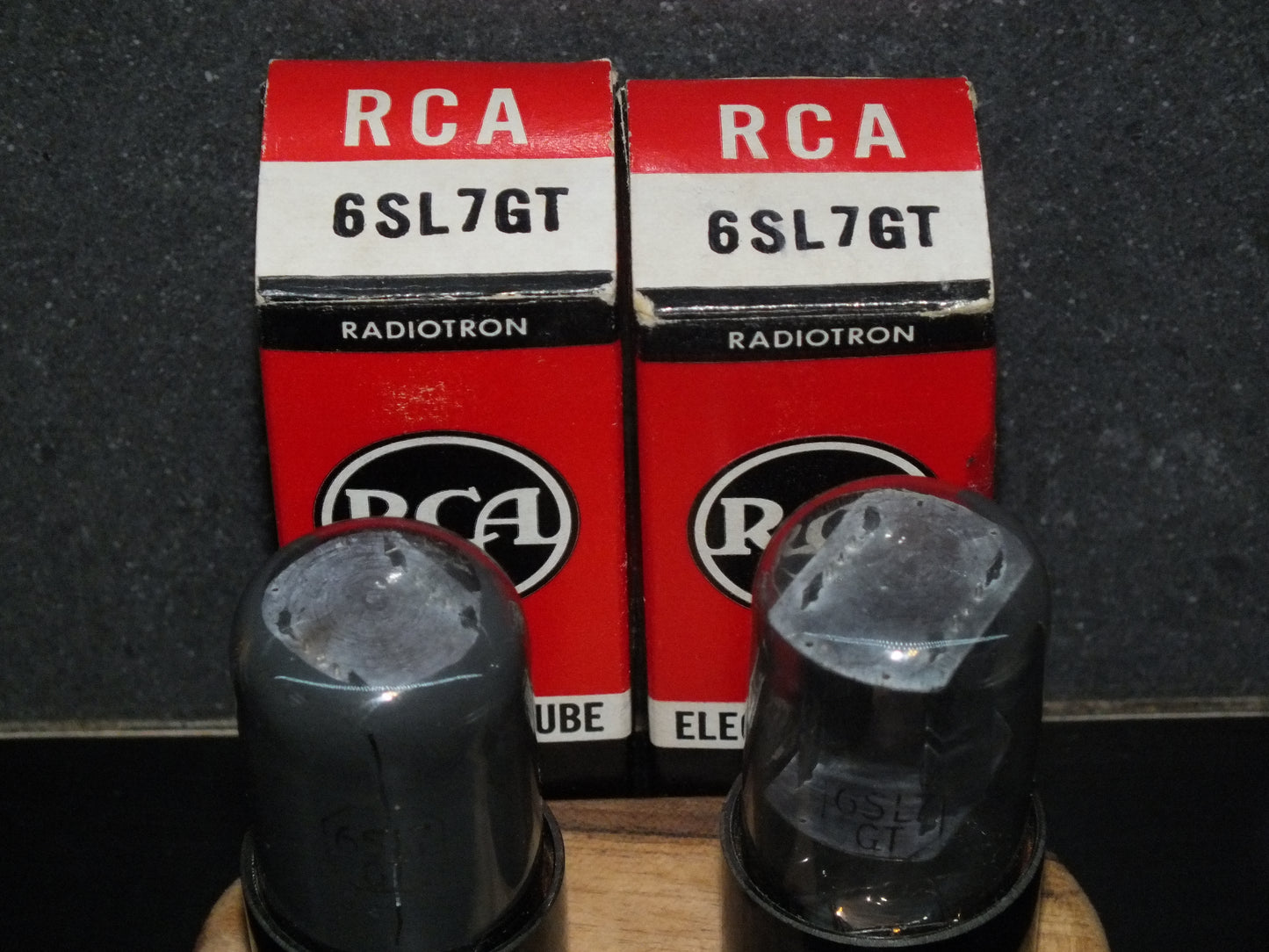 6SL7GT RCA VT-229 NOS Platinum Matched Pair Gray coated, the same date codes