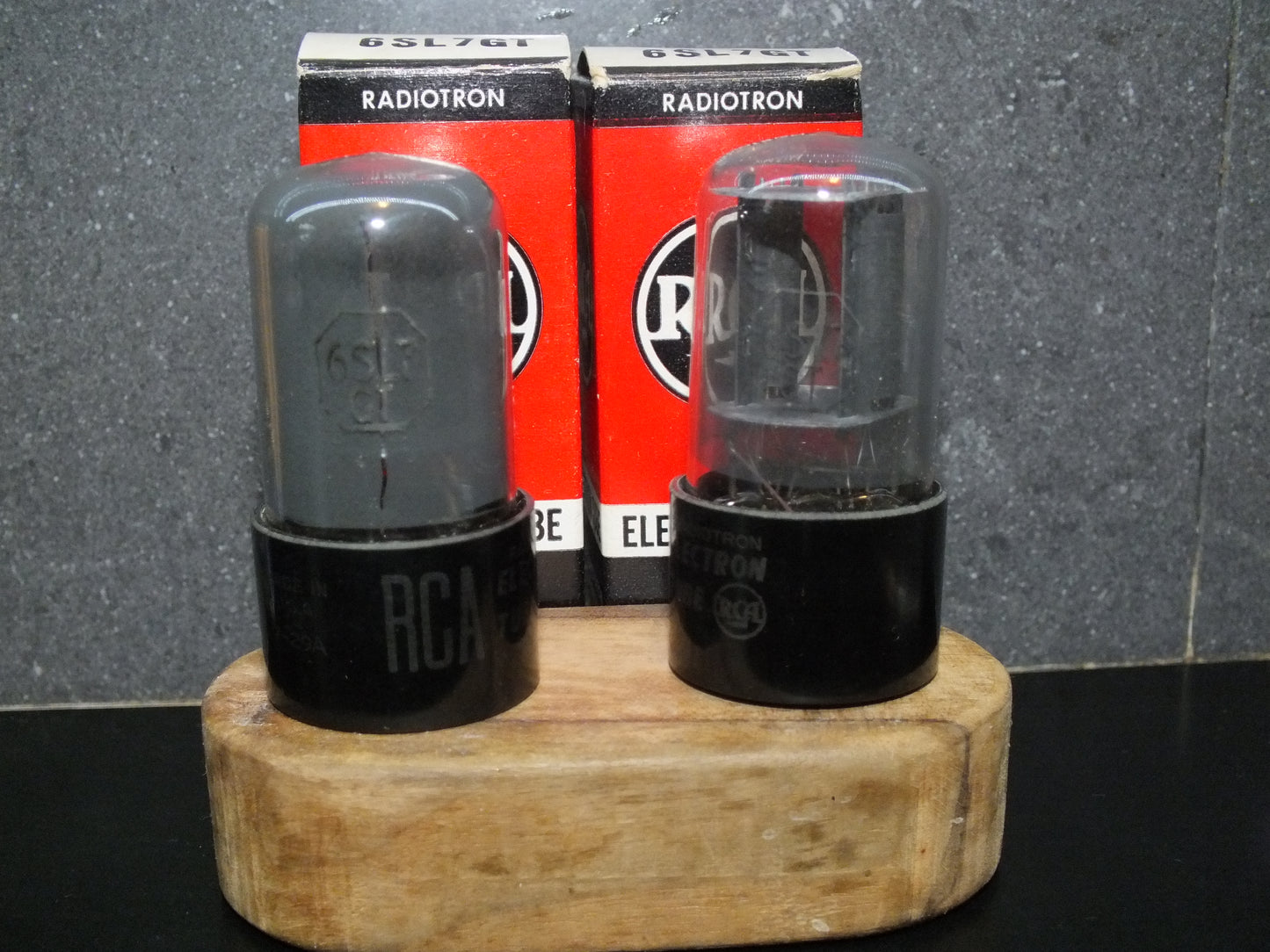 6SL7GT RCA VT-229 NOS Platinum Matched Pair Gray coated, the same date codes