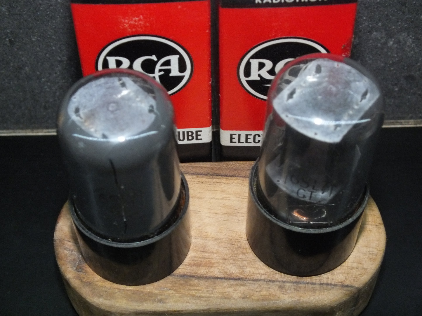 6SL7GT RCA VT-229 NOS Platinum Matched Pair Gray coated, the same date codes