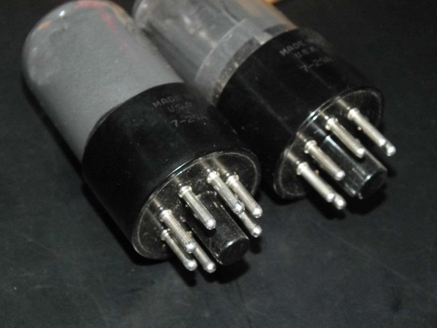 6SL7GT RCA VT-229 NOS Platinum Matched Pair Gray coated, the same date codes