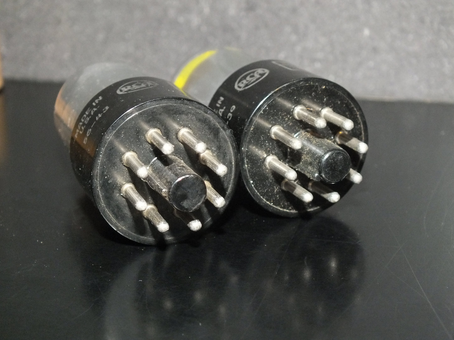 6SL7GT RCA VT-229 Platinum Matched Pair Gray coated, 1956