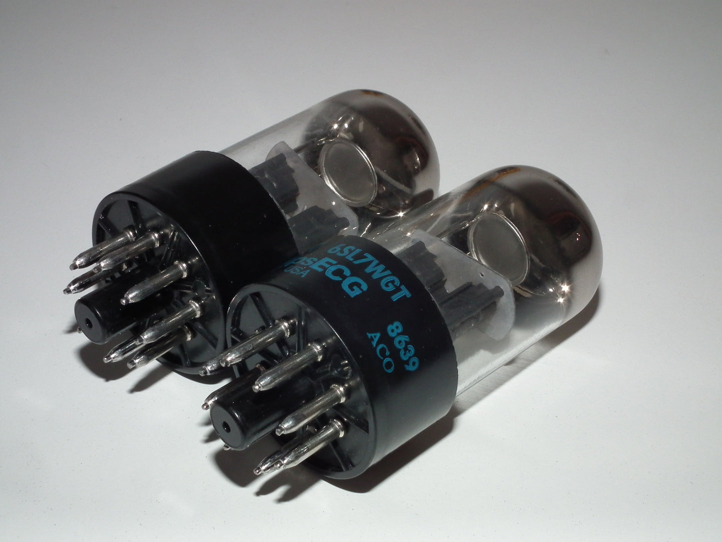 6SL7WGT PHILIPS ECG VT-229 NOS NIB Matched Pair Black Anodes